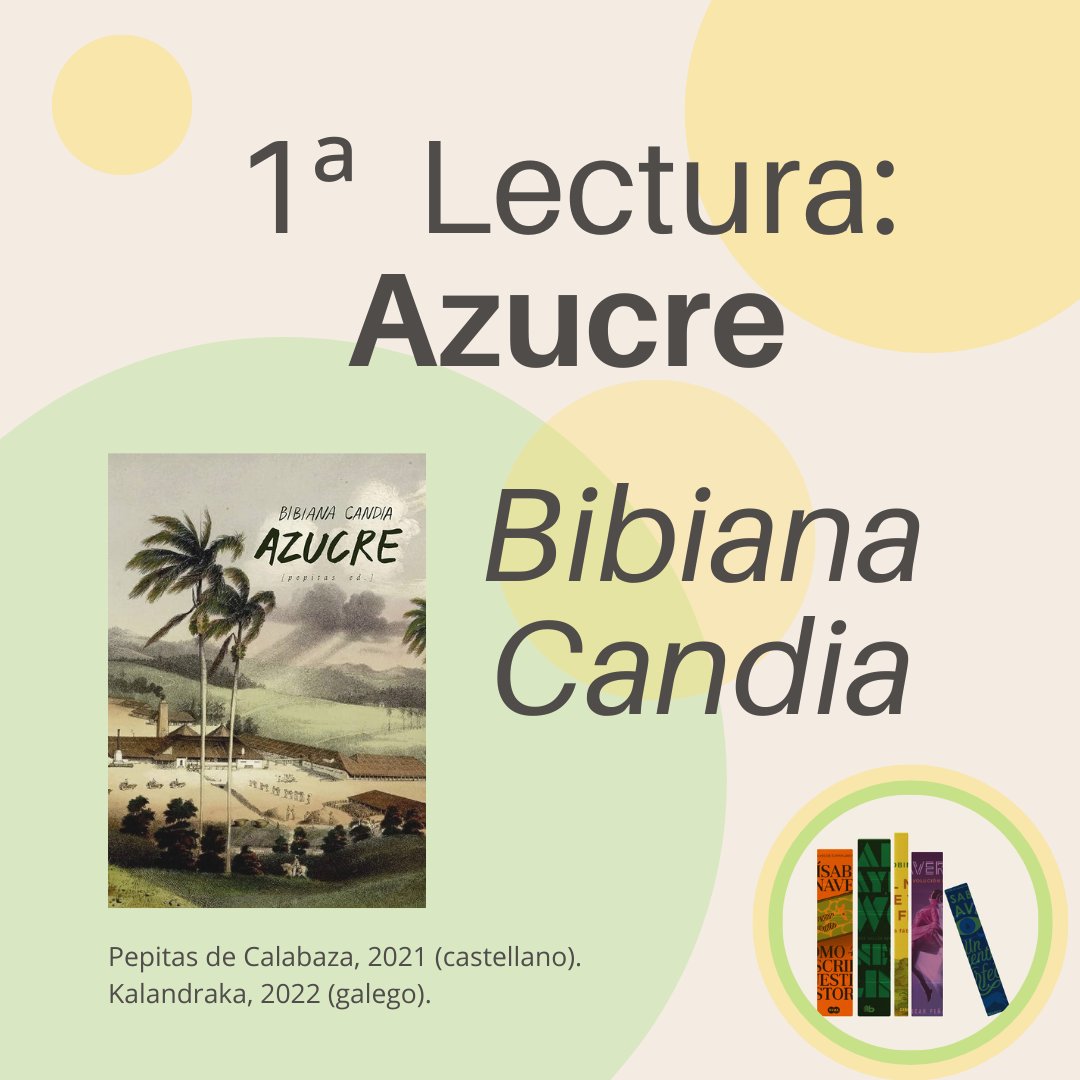 bibcoruna's tweet photo. No noso #Ciberclub, o club virtual de lectura das bibliotecas municipais, damos por aberto o debate e faladoiro sobre #Azucre, de @bibianacandia , a primeira lectura que fixemos este curso.
Se liches o libro, convidámoste a participar no debate!
📲https://t.co/9gACSqkNSK https://t.co/ZmzKGn1Iyu
