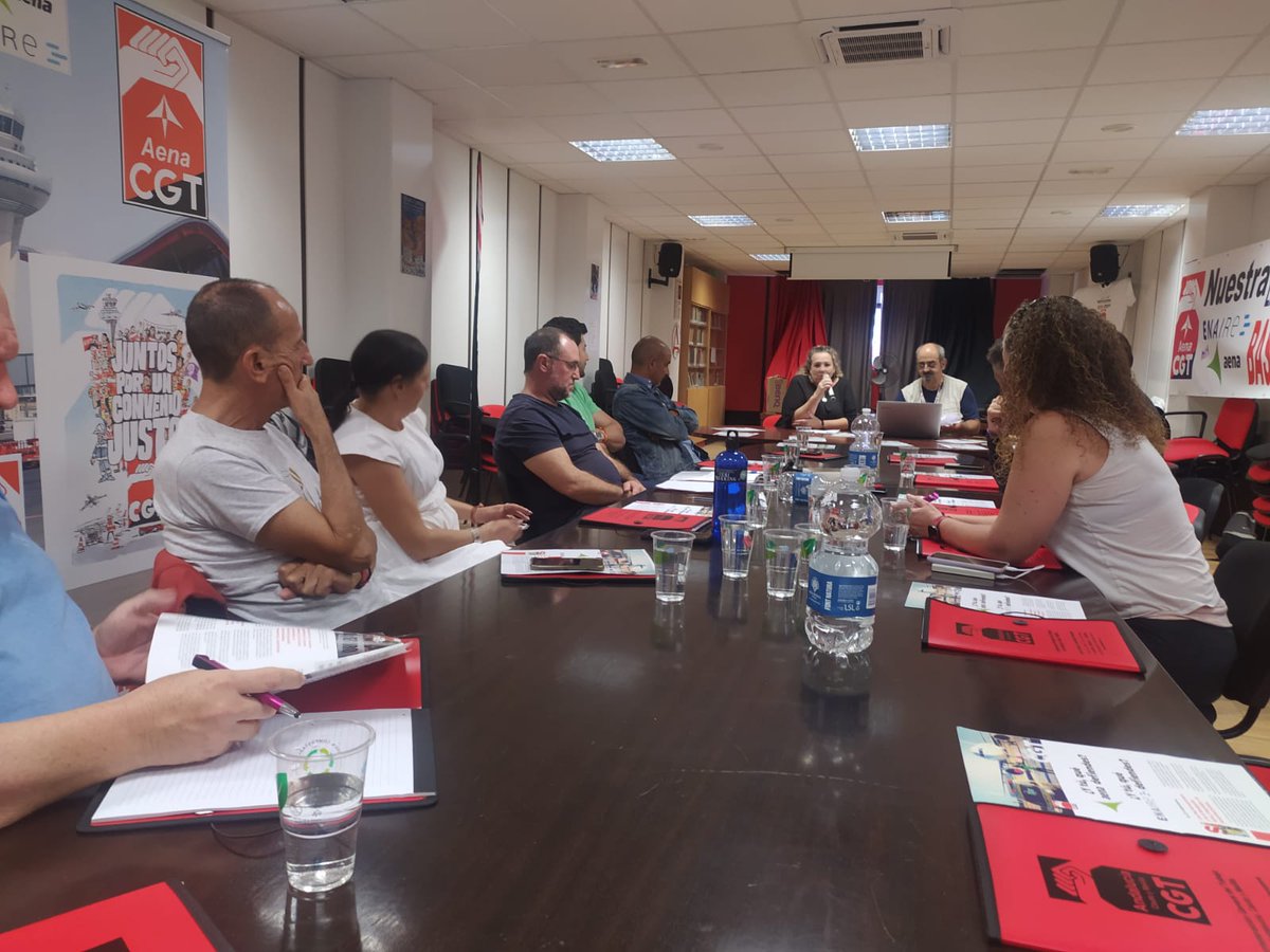 Se ha constituido la mesa del VII Congreso de la sección sindical estatal de CGT en <a href="/aena/">Aena</a> y <a href="/ENAIRE/">ENAIRE</a>, Antequera Málaga
@CgtFetap <a href="/CGT_A/">CGT Andalucia</a> <a href="/CGT/">CGT</a> 
Una oportunidad para trasladar una perspectiva social y por la defensa del sector público