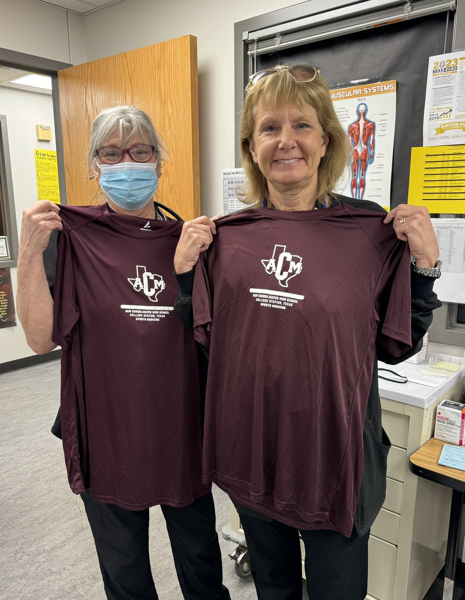Had to hook up our favorite school nurses with some AT gear! We are so fortunate to have Nurse Dusold and Nurse Broadway on our health care team. These ladies go above and beyond  and work with us every day to make sure our kids are taken care of! #ConsolConnection