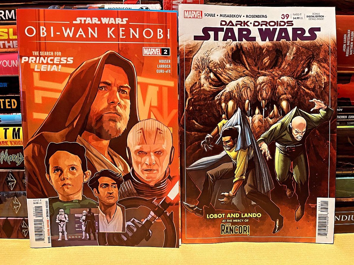 nerds_of_fun's tweet photo. New comic book day part 1! #newcomicbookday #newcomicbooks #dc #dccomics #marvel #marvelcomics #image #imagecomics #superman #starwars #starwarscomics #obiwankenobi #cryptofshadows #killyourdarlings #swansongs #deadpool #darkdroids #hulk #incrediblehulk #comics #comicbooks https://t.co/u97JVdNBr1