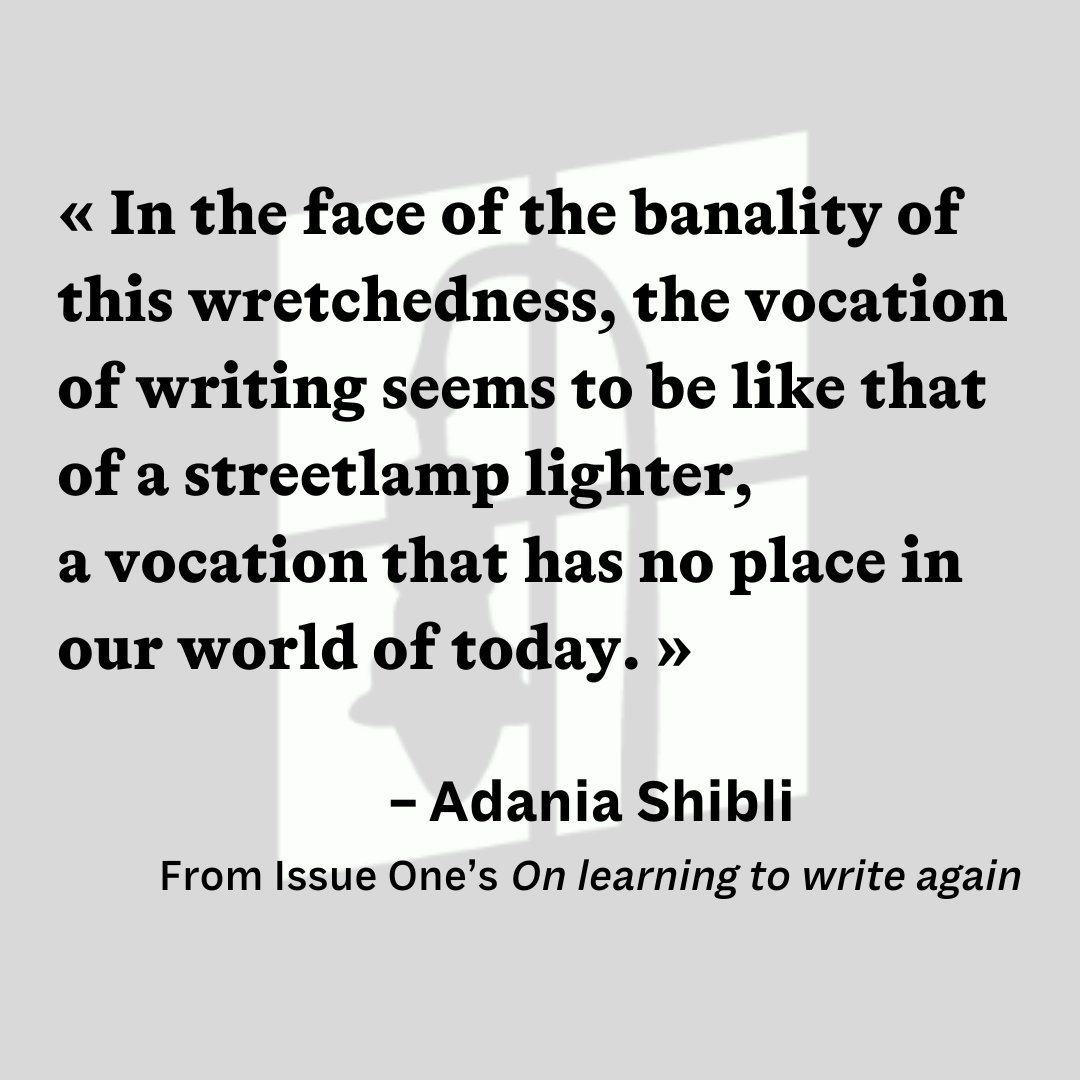 In light of the bewildering decision of the organizers of the 2023 LiBeraturpreis to cancel Adania Shibli's award ceremony and a public discussion with her at the Frankfurter Buchmesse, we've unpaywalled Shibli's essay from Issue One. europeanreviewofbooks.com/on-learning-to…