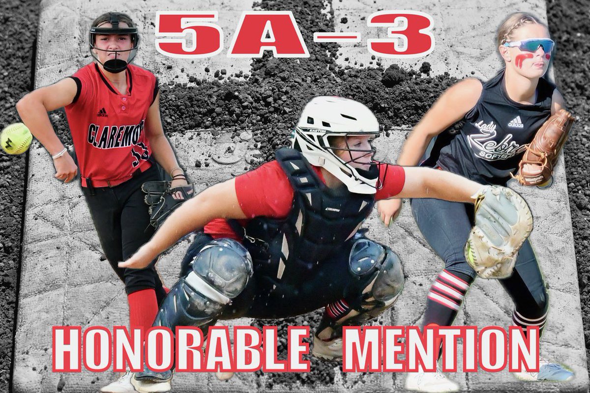 Congratulations to the following ladies on a great season and All District Honorable Mention Honors:

Emoree Woody C
Amaeli Foster P/2B
Riley Fay 2B/OF