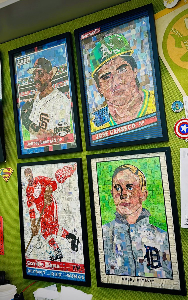 jmenglish27's tweet photo. The new starting lineup at the office. #baseballartist #cutsportscards https://t.co/B4Oa71ZcdJ