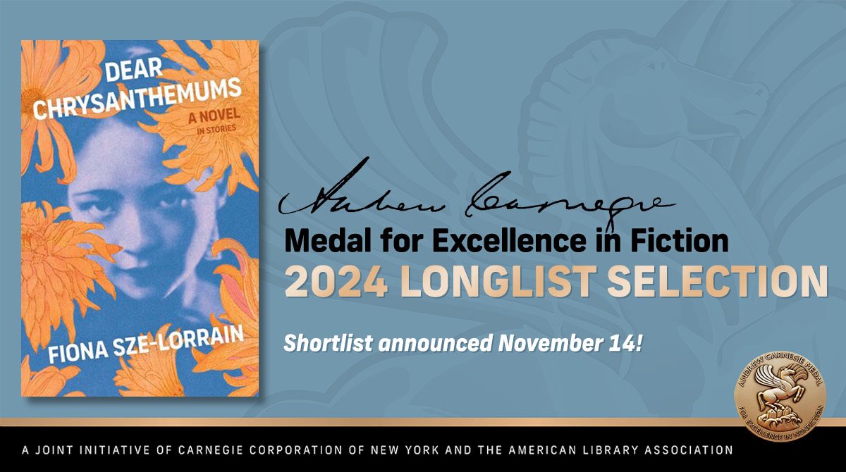 Congratulations Fiona Sze-Lorrain! @SimonAudio #ala_carnegie