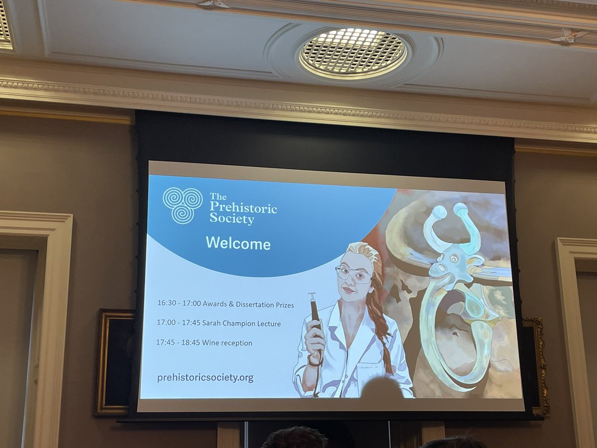 Getting excited for an evening of prehistoric entertainment hosted by the <a href="/PrehistSociety/">Prehistoric Society</a>  at the beautiful @SocAntiquaries join the YouTube link to watch live!