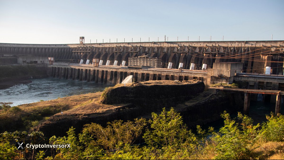 Ulises_Crypto's tweet photo. 🔥 NUEVO: #Bitcoin ⛏ la empresa minera #Sazmining abre una nueva 💧⚡️ instalación de energía hidroeléctrica en 🇵🇾 #Paraguay.
Será impulsada por la represa de Itaipú, la gigantesca represa hidroeléctrica de Paraguay que ostenta el récord de "la obra más cara del 🌎 mundo" ‼️ https://t.co/d4y2vBR8qe