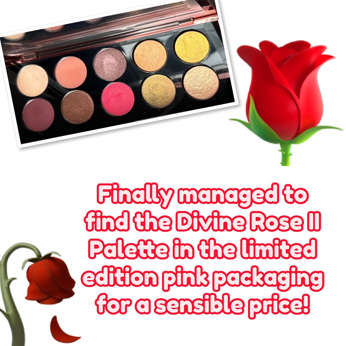 Finally managed to find the Divine Rose II Palette in the limited edition pink packaging for a sensible price! #4fBeauty #PatMcgrath #DivineRoseII