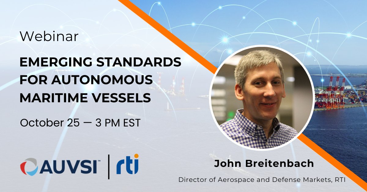 rti_software's tweet image. Learn how a data-centric approach to system architecture can solve challenges, helping your maritime systems work as one using UMAA, ROS2 and DDS with John Breitenbach. 

Registration is free for all attendees: auvsi.org/events/webinar…

#MaritimeSystems #RTIConnext #DDS