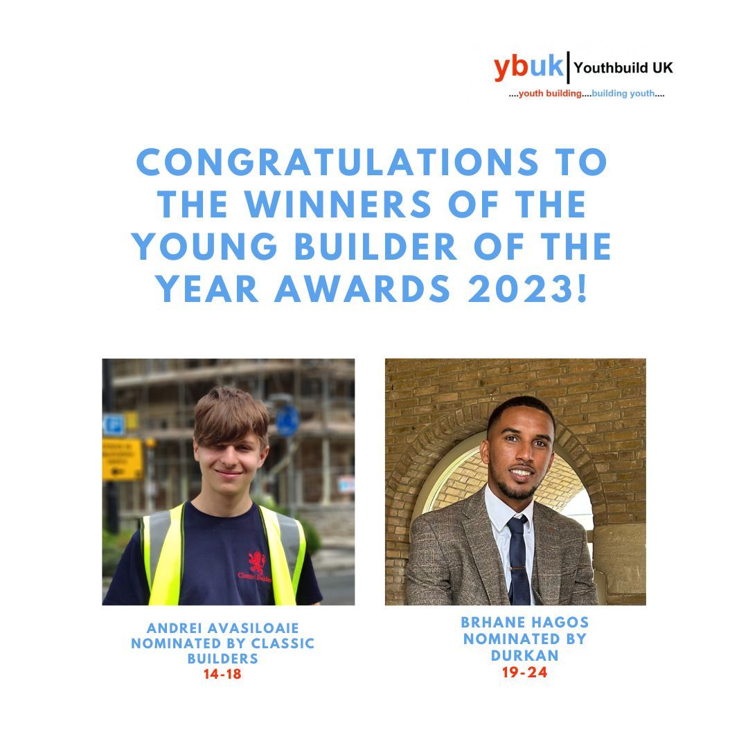 Congratulations to the winners of the 2023 Young Builder of the Year Awards!

#yboy2023 #buildingbrighterfutures #constructionsuccess
