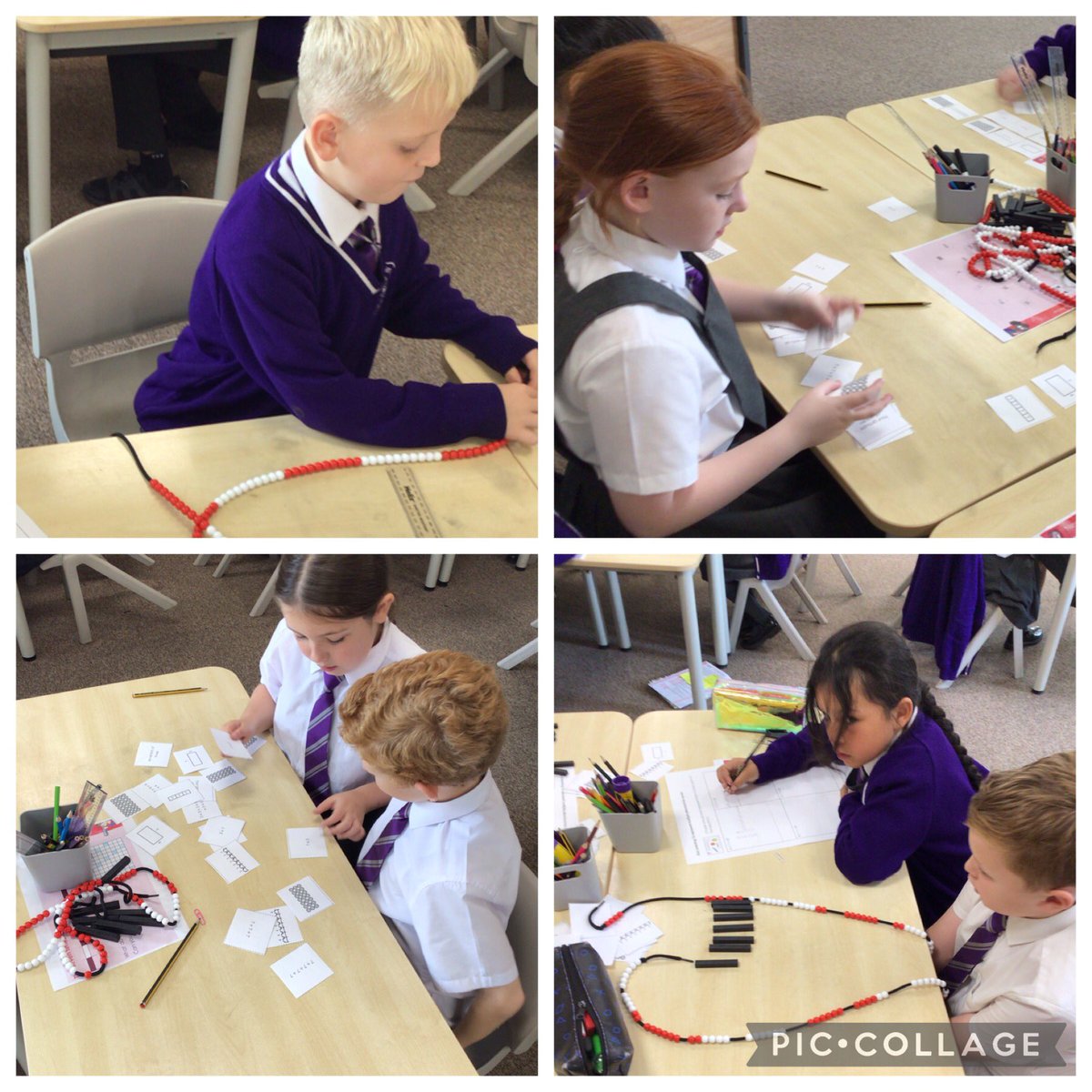 TheTrinityL5's tweet photo. Year 4 enjoyed exploring how many different ways we can represent the 7 times table #TrinityMaths https://t.co/bppJuzNYxb
