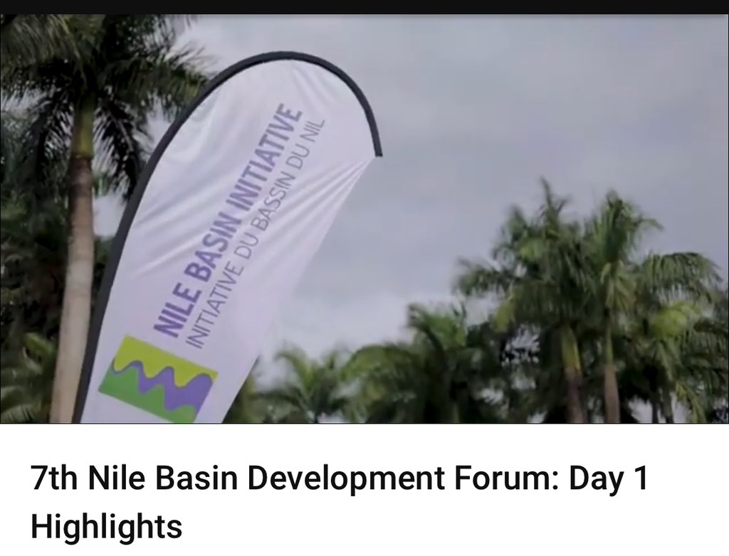 Sharing some highlights from the recently concluded 7th #NBDF…

#NileCooperation #AcceleratingSDGs 

m.youtube.com/watch?v=cpqMTU…