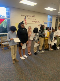 PGE_HCS's tweet photo. PGE held it's National Beta Club Induction Ceremony this morning. So very proud of these scholars! #LearnInHenry #WinningForKids #BetterTogether https://t.co/VSV6M1Tq0A