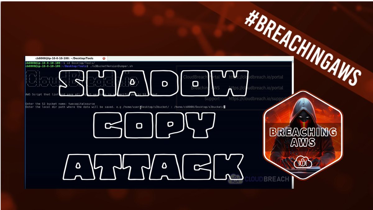 Cloud_Breach's tweet image. #AWS Shadow Copy Attack: 🕵️‍♂️ create hidden &apos;shadow copies&apos; of your data on AWS to stay undetected. 😱 #EC2 snaps duplicates allow silent secret dumping. 😨 Protect cloud assets with vigilant monitoring, access controls and #BreachingAWS training🛡️#CloudBreach #RedTeam #CloudSec