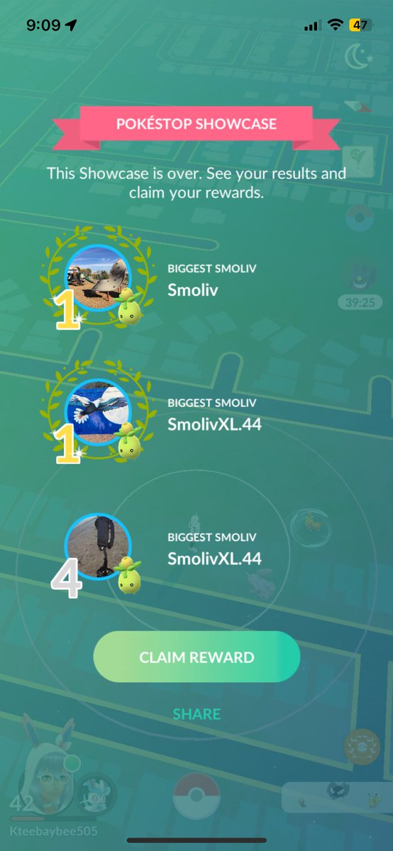 Ktee_baybee's tweet photo. Did pretty good on the second Smoliv Showcase! 
#PokemonGo #PokemonGoShowcase #NewPokemon #XXLPokemon #MomsWhoPlayPokemonGo #PokemonGoMom https://t.co/ljLKuF79Dr