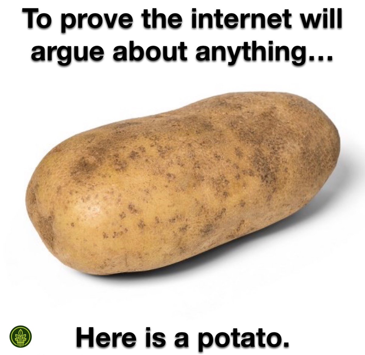EarthDemeter's tweet image. 🥔 Behold the potato! 🤣 Who&apos;s team #PotatoIsTheBest? 🙌 #InternetHumor #PotatoDebate #FeedTheSoilHarvestTheFuture #DemeterEarth