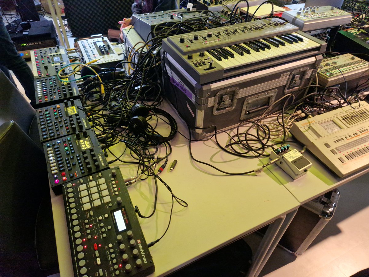 It's been a full and exciting first day at ADE so far from networking and meetings to a mind bending modular synth workshop and getting hands on with the rare Elektor Formant DIY Modular Synthesizer 🎛