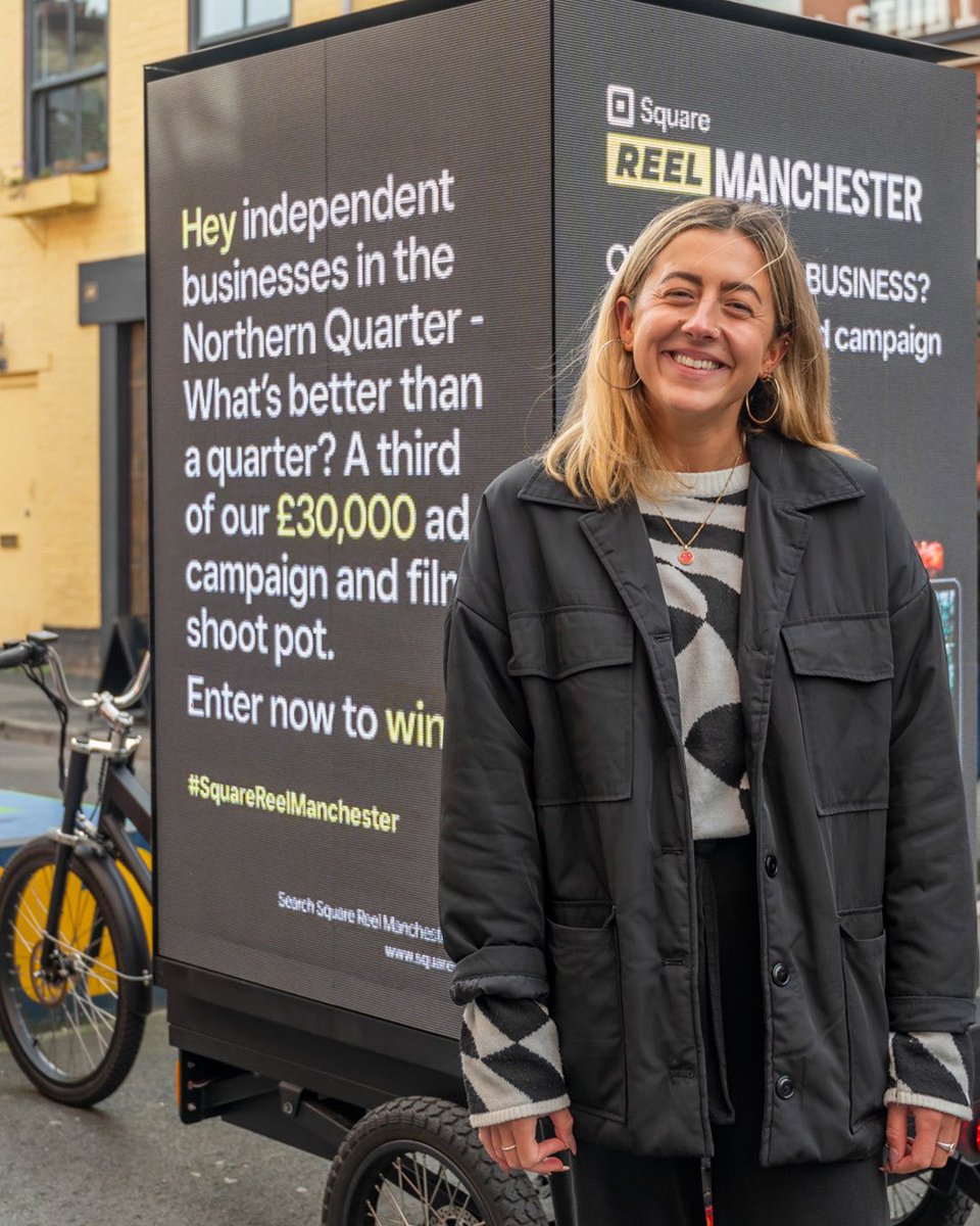 ILoveMCR's tweet photo. 🌟 LAST CHANCE TO ENTER TO WIN £10K!!
Square UK are giving three independent Manchester businesses the chance to win a £10,000 ad package each! 
BUT HURRY UP! Entries close at 11.59pm 22nd Oct!
Enter now - https://t.co/Fnt5RQd5RZ
#SquareReelManchester https://t.co/IC6Sc0T1J7