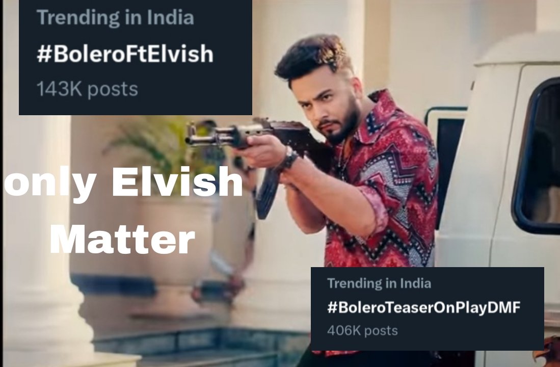 BOLERO FT @ElvishYadav 🧘
Trending In India .....

Systumm Hang already 🚶‍♀️
#BoleroFtElvish
#BoleroTeasarOnPlayDMF #ElvishYadav #ElvishArmy #OnlyElvishMatter