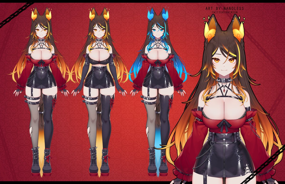I made Sinder's 2.0 design and model art! Being part of Sinder's growth been insane, this girl just keeps going with amazing things!! 😭🩷 Thank you so much again for keeping me as your artist!🩷

#SinderDoodle #vtuber