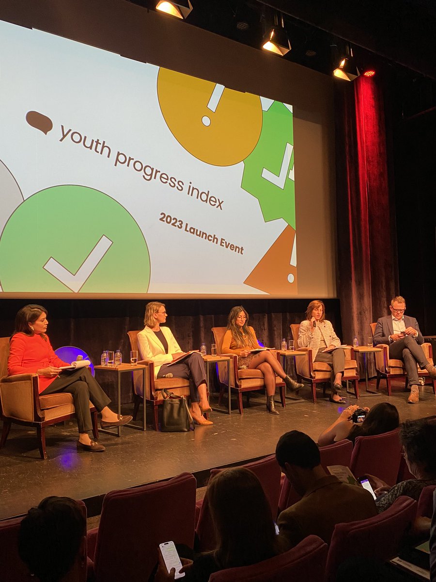👀 #Happeningnow
Youth Progress Index event @Youth_Forum 🌟
Panelists : 
@ElenaKountouri for @UNHumanRights EU
@CoeGruden Director of Democratic Participation at @coe
@cristinabacalso Member of the Pool of European Youth Researchers @eucoeyouth
@HannaStaehle  Head of @philea_eu