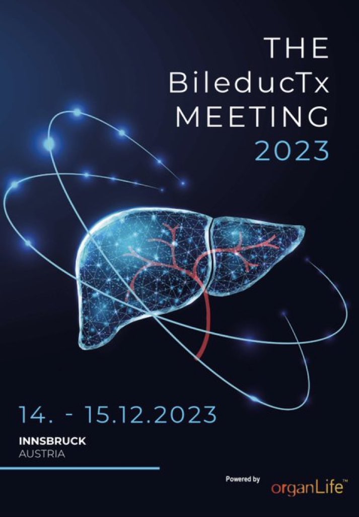 ☀️Please join us for the BileducTx meeting. We will address novel developments in Transplant related biliary injury and establish a CONSENSUS FOR FUTURE CLINICAL TRIALS in liver transplantation! 📆 14/15.Dec.2023 Innsbruck, Austria 🔑biliary injury, liver Tx, consensus meeting