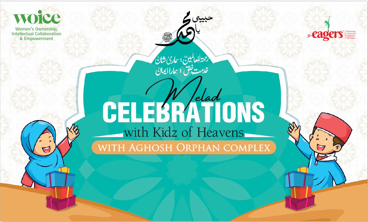 Celebrating Milad-un-Nabi with orphans is a beautiful way to spread love and happiness.It is a meaningful and compassionate way to observe this important event.Woice celebrated Milad un Nabi with Orphan kids of Aghosh Orphan Care Homes.
#woice #AGHOSH 
#RabiulAwwal2023