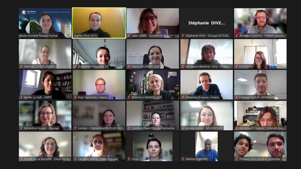 PactemondialFr's tweet image. Pour la quatrième année consécutive, 25 entreprises membres du @PactemondialFr se sont réunies hier pour la session de bienvenue du programme #SDGAmbition. 

Un grand bravo aux entreprises participantes et bon parcours d&apos;apprentissage ! 👏