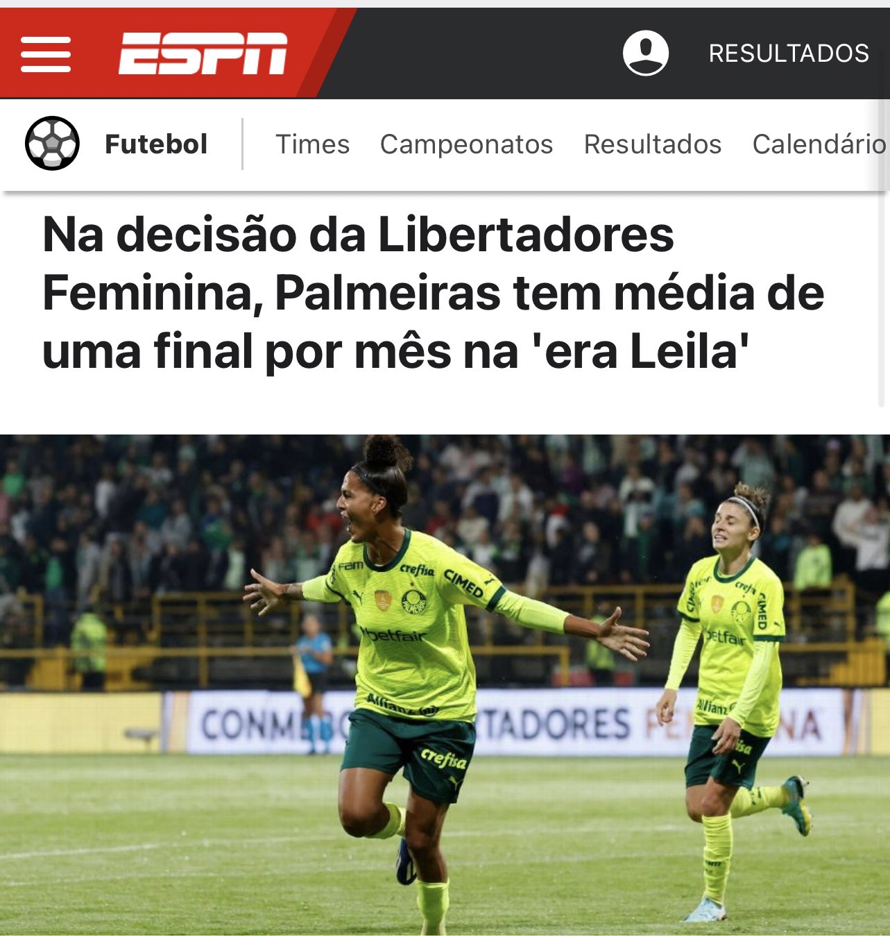 Calendário do Palmeiras 2023 - ESPN (BR)