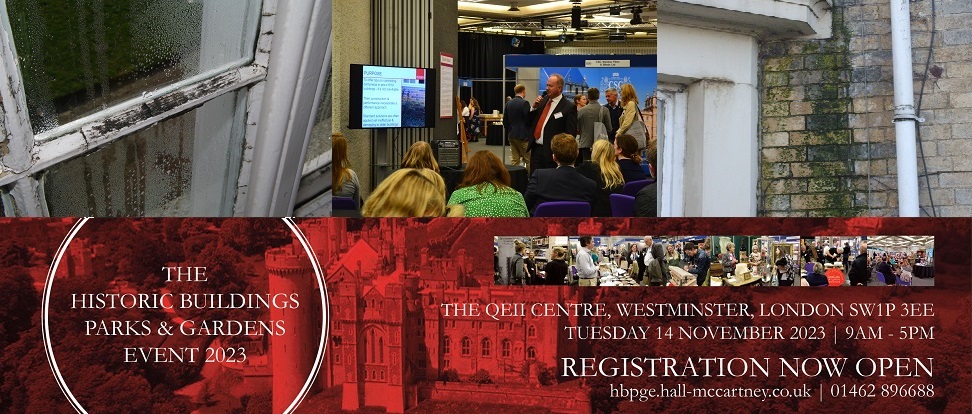 historic_parks's tweet photo. Meet Douglas Kent, SPAB Head of Technical and Research at the HBPGE on November 14th and hear a short talk on Tips for dealing with Dampness.
Dampness is the biggest cause of deterioration in buildings. 
Attendance is completely free. Please use this link https://t.co/tIye5wPcZM https://t.co/Mi1m9b2Yax