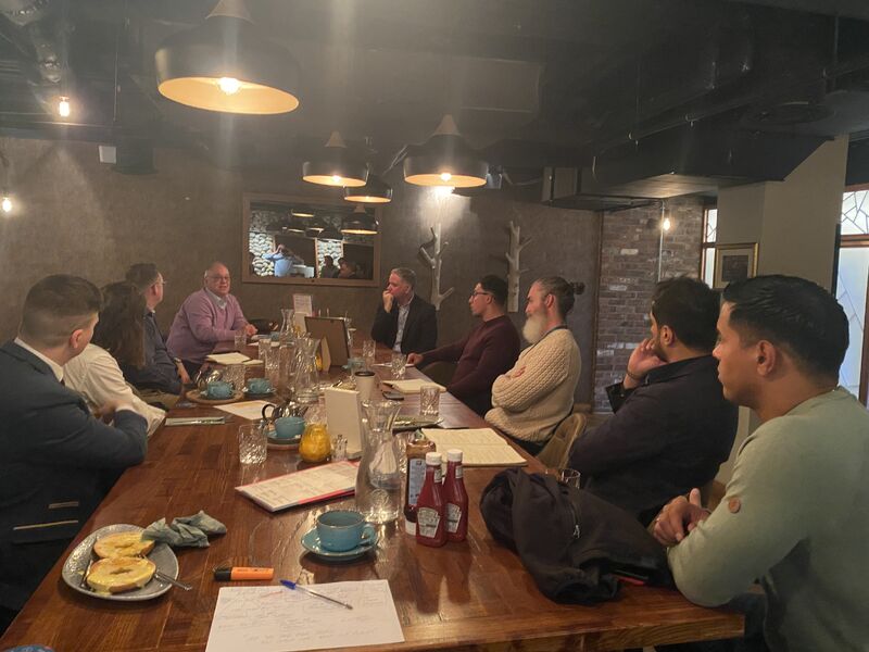Insightful conversations were circulating at today’s breakfast Sustainability Roundtable. Our director @paulevans_rumpus has been talking all things @BCorpUK , offering his expertise of the certification process.🌎 #BCorp #roundtable #Manchester #Rumpus