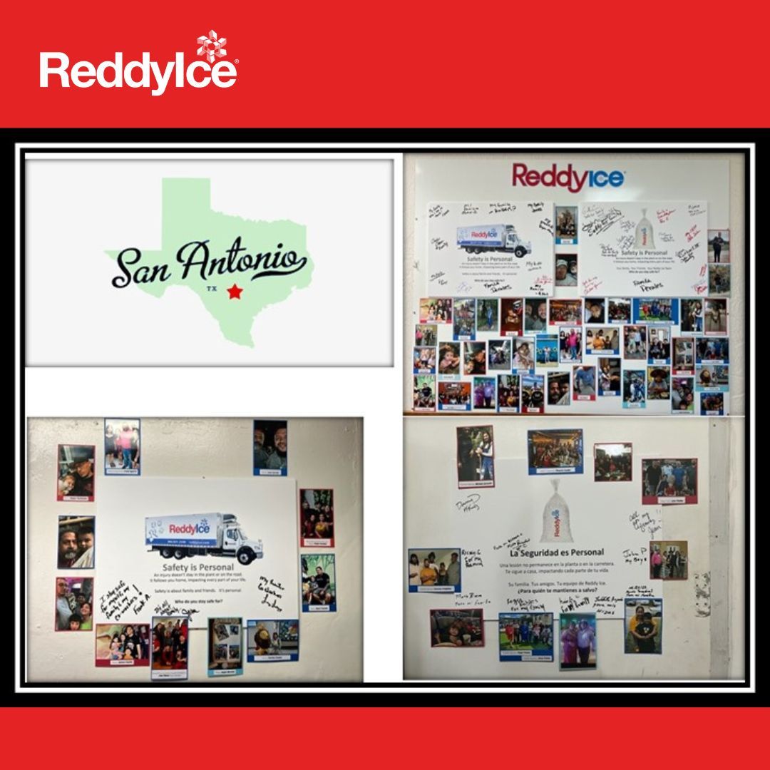 💙 Safety isn't just a set of rules; it's a promise we make to ourselves and those we care about. Introducing 'Safety is Personal' – our mission to make safety a deeply rooted value in our culture at Reddy Ice. Check out the poster at our San Antonio plant, signed by the team!