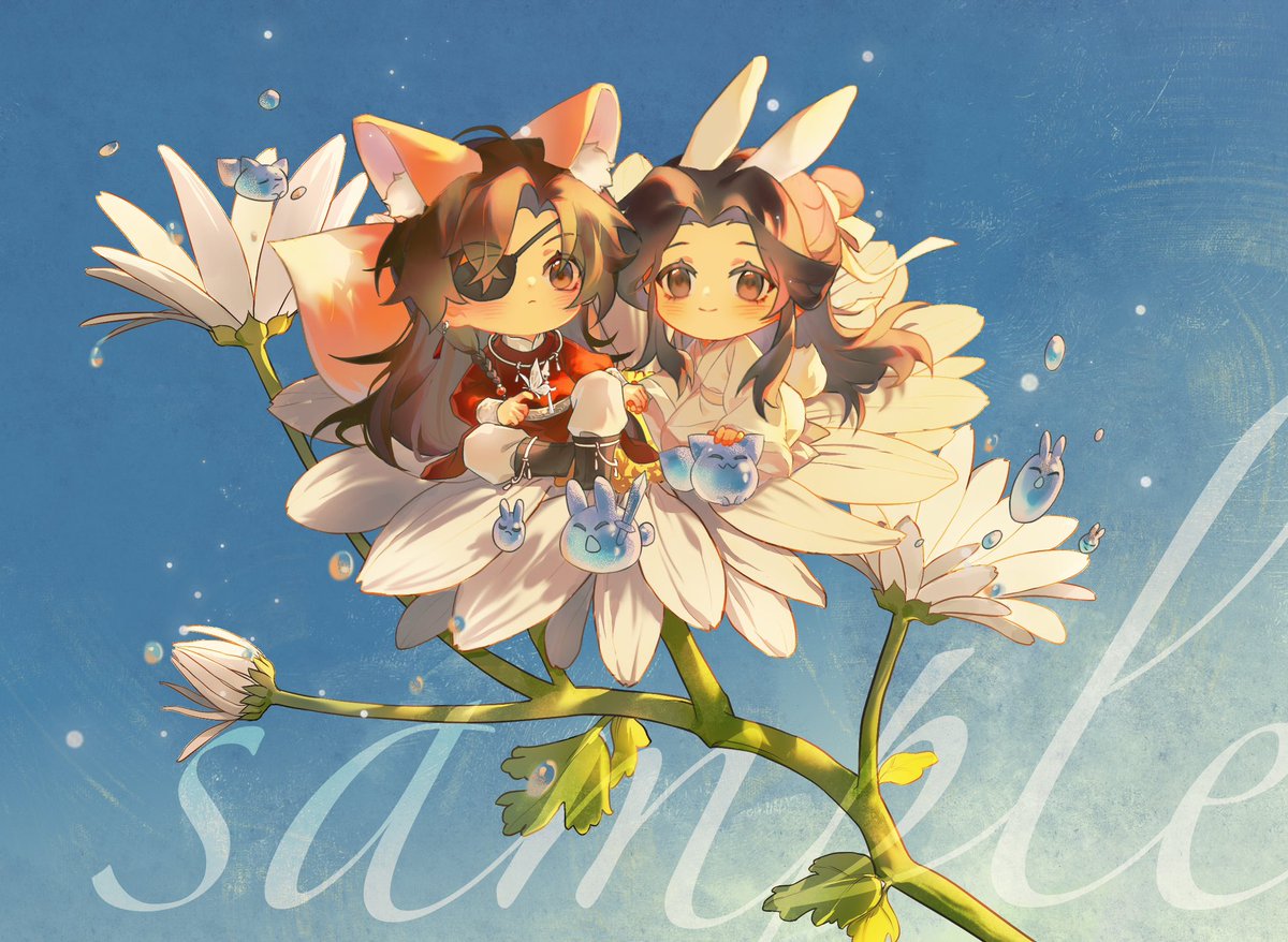 agushiyi's tweet photo. #天官賜福 #TGCF #HeavenOfficialsBlessing #花怜 
好开心🥳😆一想到今天的第二季动画，就忍不住找出最近的花怜图发出来（不过这张是私人约的稿图，请不要使用它、二次转载、以及其他不好的行为） https://t.co/Mm5tOTsExL