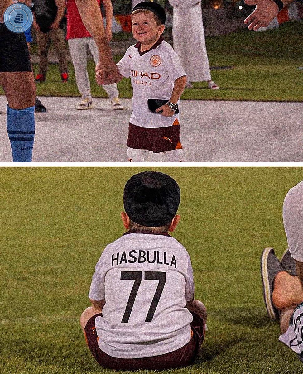 mcfc_lads's tweet photo. Hasbulla is a blue! 😂 https://t.co/I0Mds6XKk8