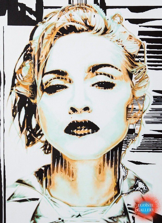 So a lot of you guys have been to see Madonna recently, how did you find it? 🤩 This original painting by Eliza Rocker certainly is getting mucho mucho amor 🤍
.
#madonna #elizarocker #egoistegallery #afflecks