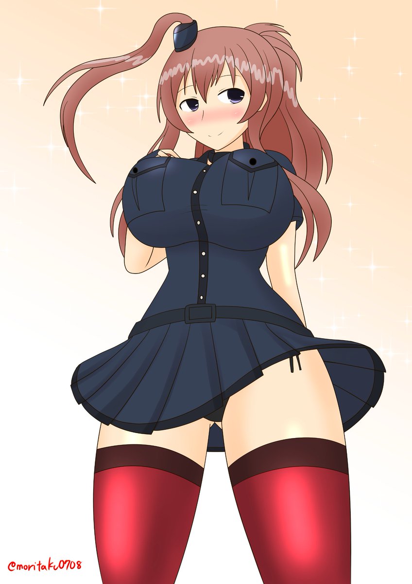 サラトガ(艦これ) 「ミニスカサラトガ サラトガのロングスカートをミニスカに変えてみました! #ミニス」|MORITAのイラスト
