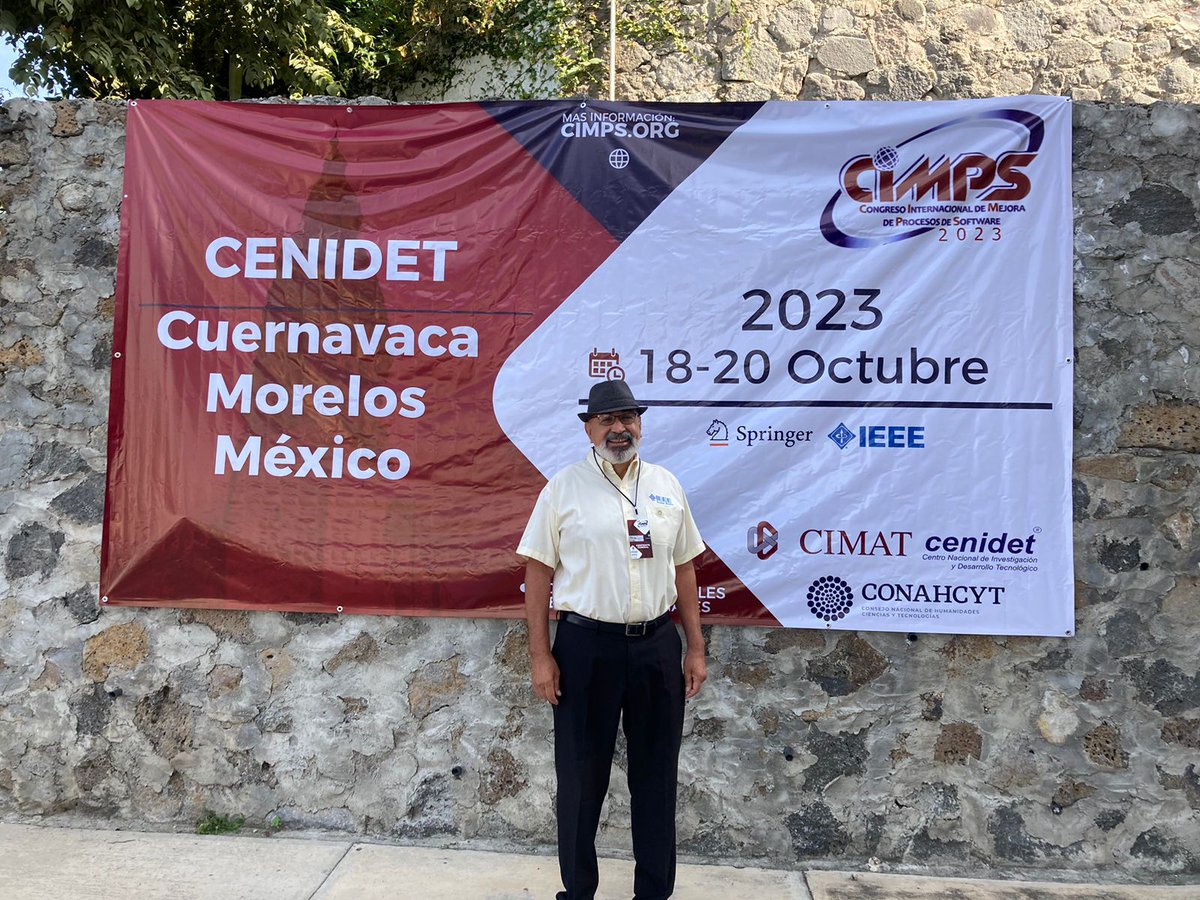 ConferenceCIMPS's tweet photo. 🌟 ¡Damos una cálida bienvenida a Adrián Inda al Congreso CIMPS 2023! 🌟

Es un honor recibir a Adrián Inda, distinguido Presidente de la sección Morelos del IEEE, en este destacado evento. https://t.co/xzMTrk0psB