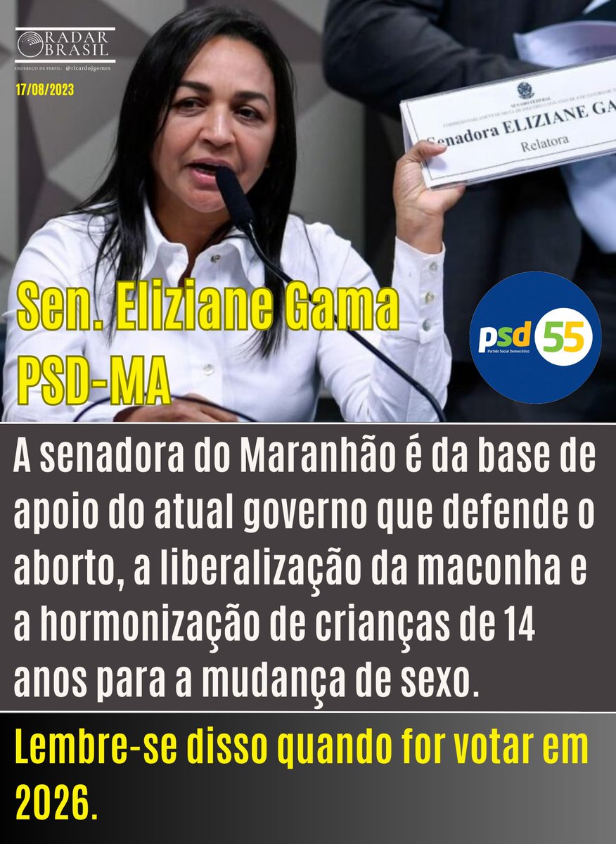 Os eleitores precisam se lembrar disso antes de votar em 2026. @anapaulalobato_ @wevertonrocha @Bacmuitatreta @bacabaldadepr3 #PSD #MA #Maranhao @gilbertokassab