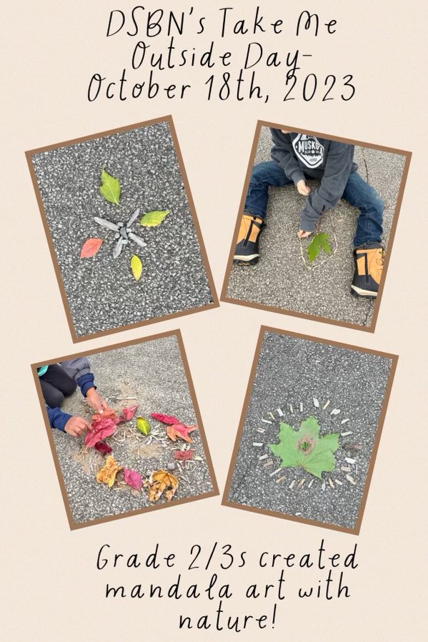 Westdale is loving @TakeMeOutsideDay <a href="/dsbn/">District School Board of Niagara</a> @DSBNOutdoorED we did some Art using nature.