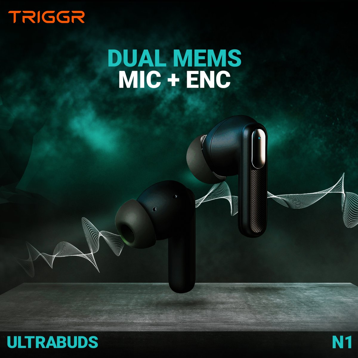 Unleash the power of Dual MEMS Mic & ENC for superior voice quality and clarity with TRIGGR Ultrabuds N1. Your calls, your way – order your pair today and experience the difference. 💬🎶👂 

Buy Now: shorturl.at/ackY9

#TRIGGR #UltrabudsN1 #MEMSMic #ENC  #CrystalClearCalls