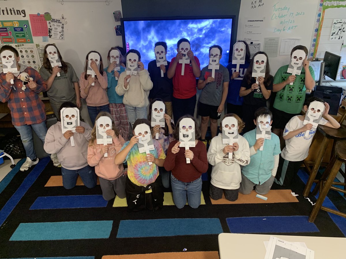These Spooky Fifth Grade Scientists considered the question, “What would happen if you didn’t have a skull?” Ask them about it (if you dare!).