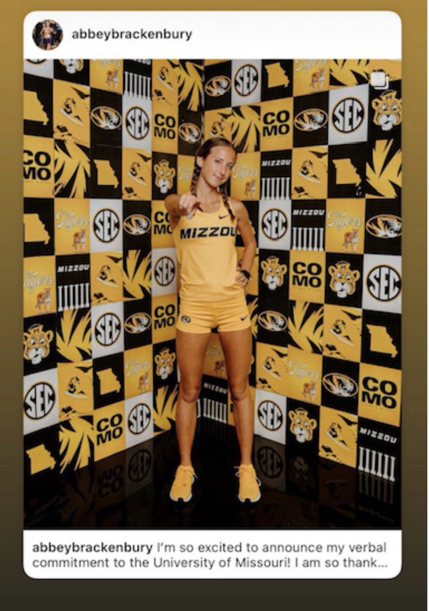 Congrats to Abbey on her commitment to MU! Super proud of you! 💜💛