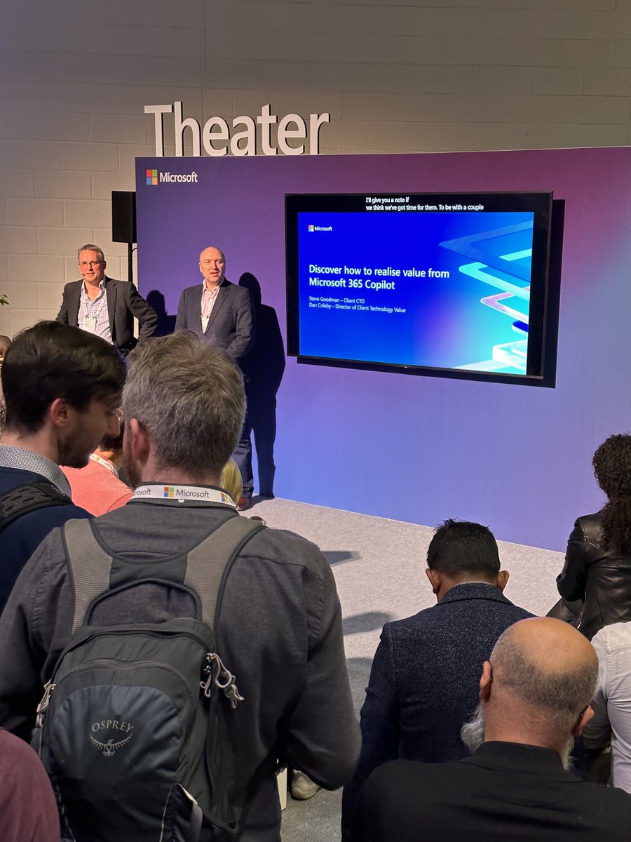 🤩 Our experts <a href="/stevegoodman/">Steve Goodman</a> and <a href="/dancoleby/">Dan Coleby</a> were hosting their Q&amp;A session at <a href="/Microsoft/">Microsoft</a> Envision today, sharing how companies can best realise the value from #M365 Copilot.

Weren't able to attend? Access all our resources and more on our partner page: envision.microsoft.com/en-US/partners…