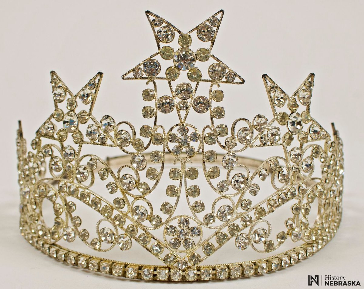 nehistorical's tweet photo. Today, pageant events such as baking, ironing, and housekeeping probably don’t come to mind. However, that’s exactly what happened in the 1956 Mrs. America pageant. Ramona Deitemeyer of Lincoln won that year—the only Mrs. Nebraska to do so. #ArchivesMonth https://t.co/c9FhY8KfSG