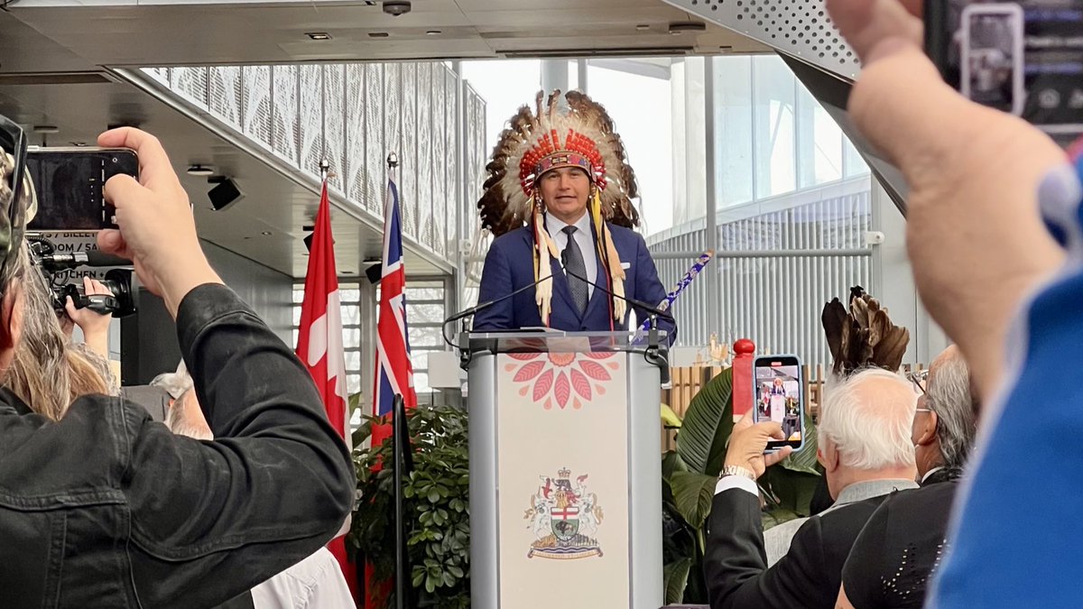 Honoured to be here seeing reconciliation in action today. Congratulations Honourable Premier Wab Kinew on your official swearing in.