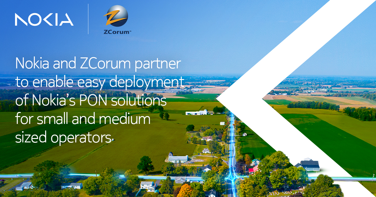 nokiaindustries's tweet photo. Nokia and @ZCorum have joined forces to empower small and medium-sized cable operators to easily deploy Nokia #PON solutions, giving them better ways to address #bandwidth demands.
Read more about this new partnership: https://t.co/SHM2jUMf3j
#fixednetworks #broadbands https://t.co/BdZXgzRHyb
