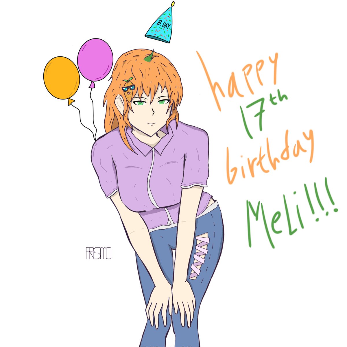 RavenV25's tweet photo. Happy belated birthday Meli!!!!
#Melipaint https://t.co/5fSx2lhHUO