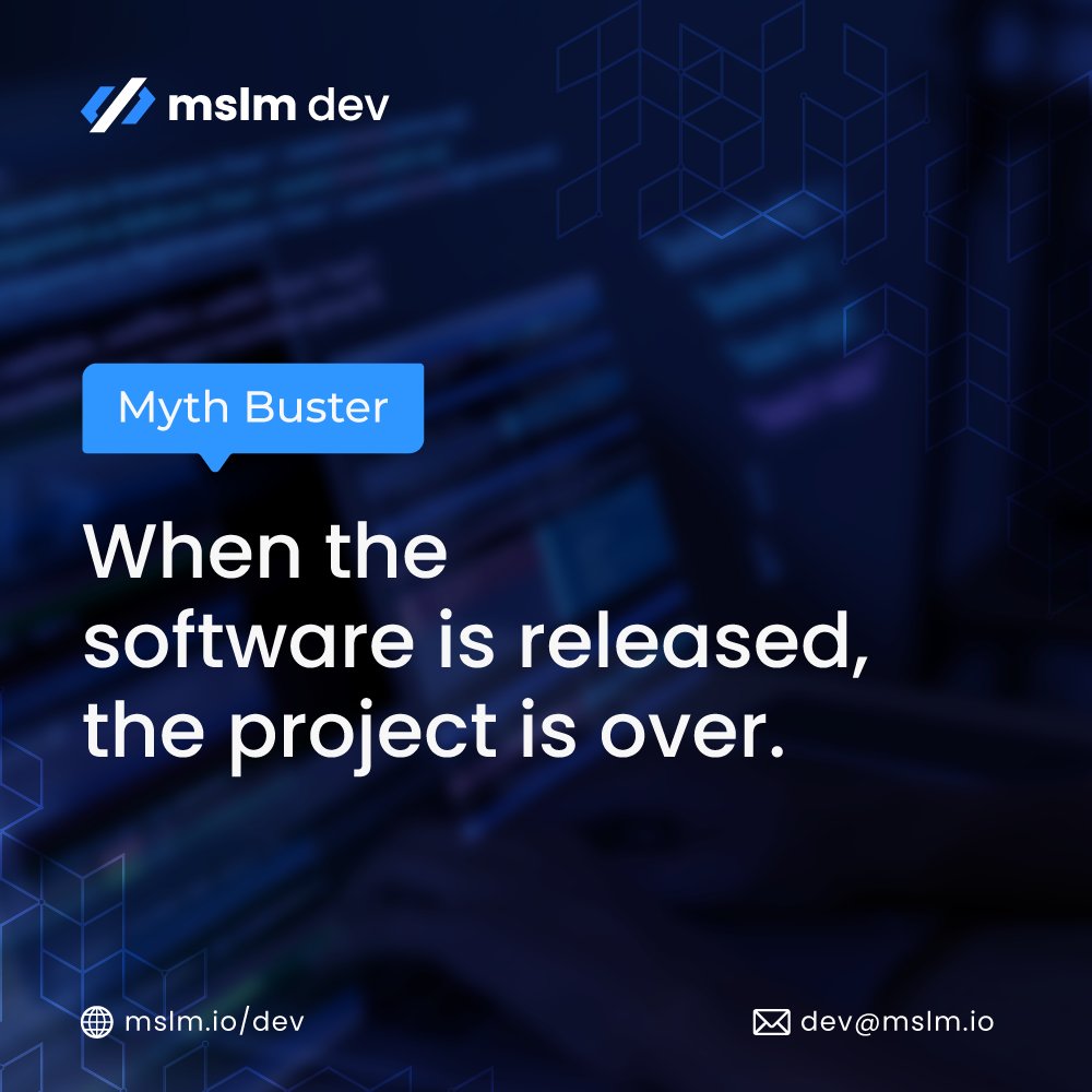 mslmdev's tweet photo. It is often assumed that when the software is released, the project is over. In reality, launching the software is just the beginning. Technology is always evolving for the better.
#mslm #mslmdev #mythbuster #innovation #techworld #webdevelopment #techindustry https://t.co/ldkY4We14X