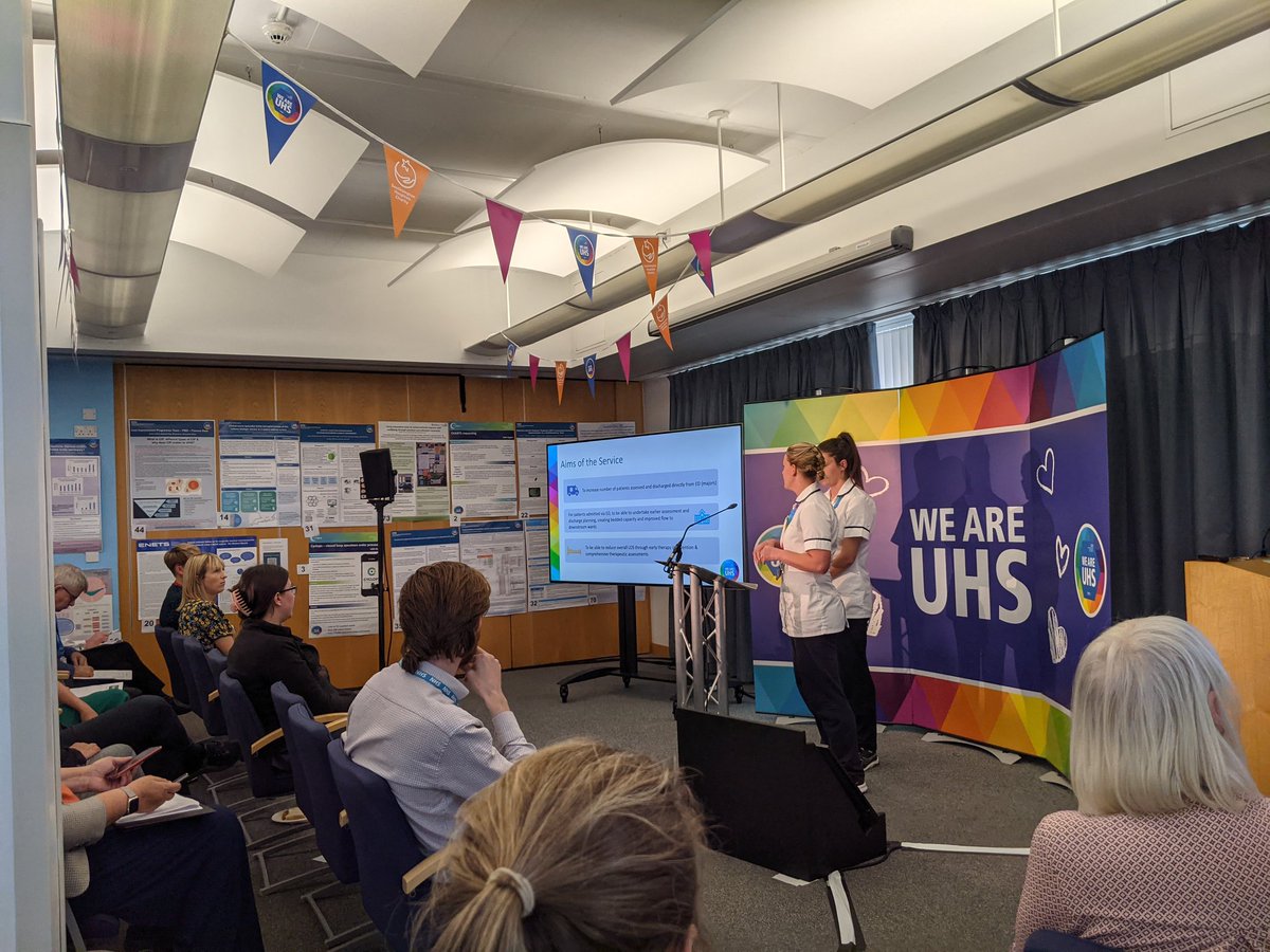 Congratulations to @UHS_Therapy for their transformational new ED therapy service. A length of stay reduction of 4 days is incredible! #weareuhs @UHSFT @UHSimprove