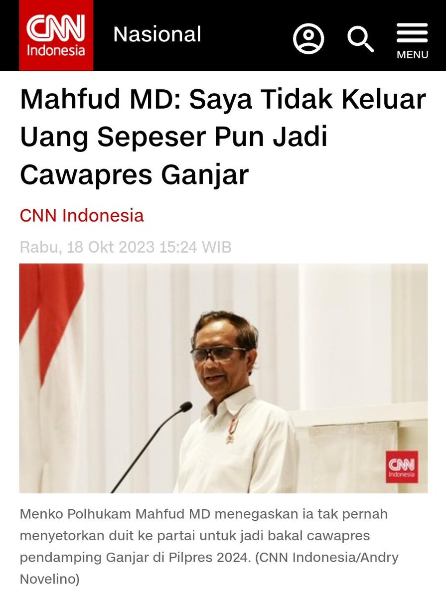 AndreasSolusi's tweet photo. Saya percaya bahkan sangat percaya dg beliau , kalau ngga perlu keluar uang sepeserpun u jadi cawapres ganjar.

#349T https://t.co/s93fNaQhyy