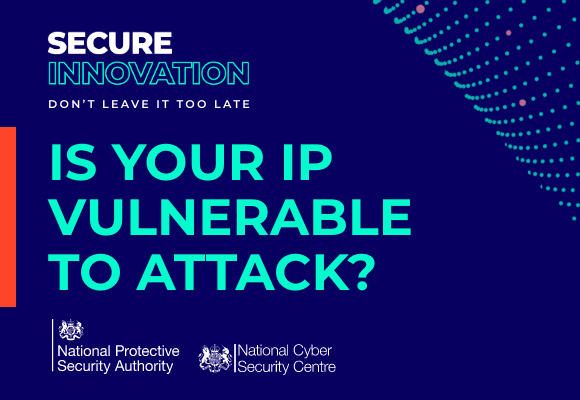 If you run a tech business, it may be vulnerable to attack. The global threat is growing, so the UK’s National Protective Security Authority and @NCSC are encouraging organisations to act. You can download a free Quick Start Guide produced as part of the Secure Innovation…